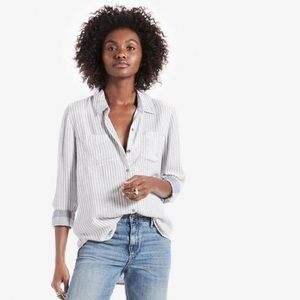 Lucky Brand striped blouse, never worn, tags on